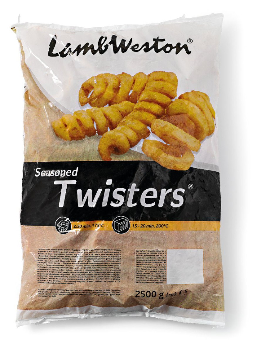 LAMB-WESTON SAVOURY SEASONED TWISTERS 2.5 KG PER ZAK