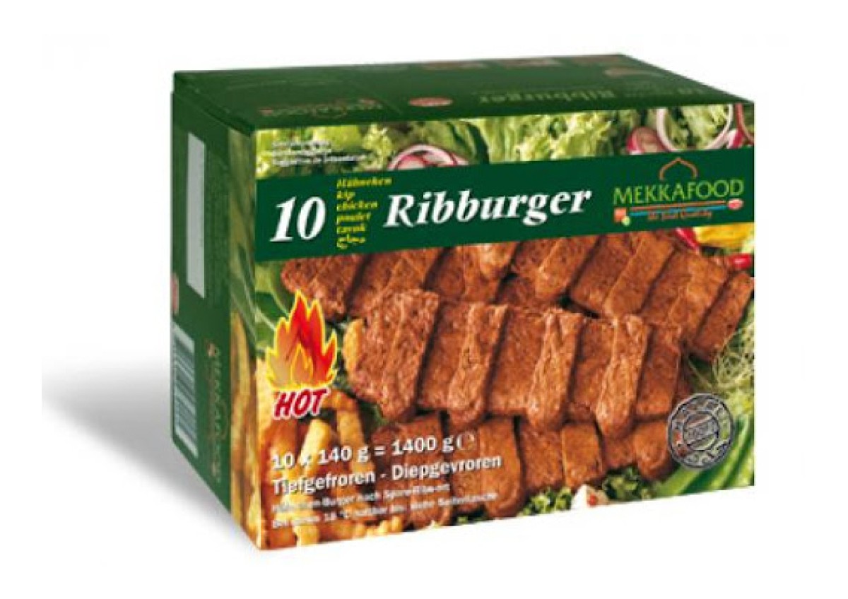 RIBBURGER 10X140G MEKKA FOOD