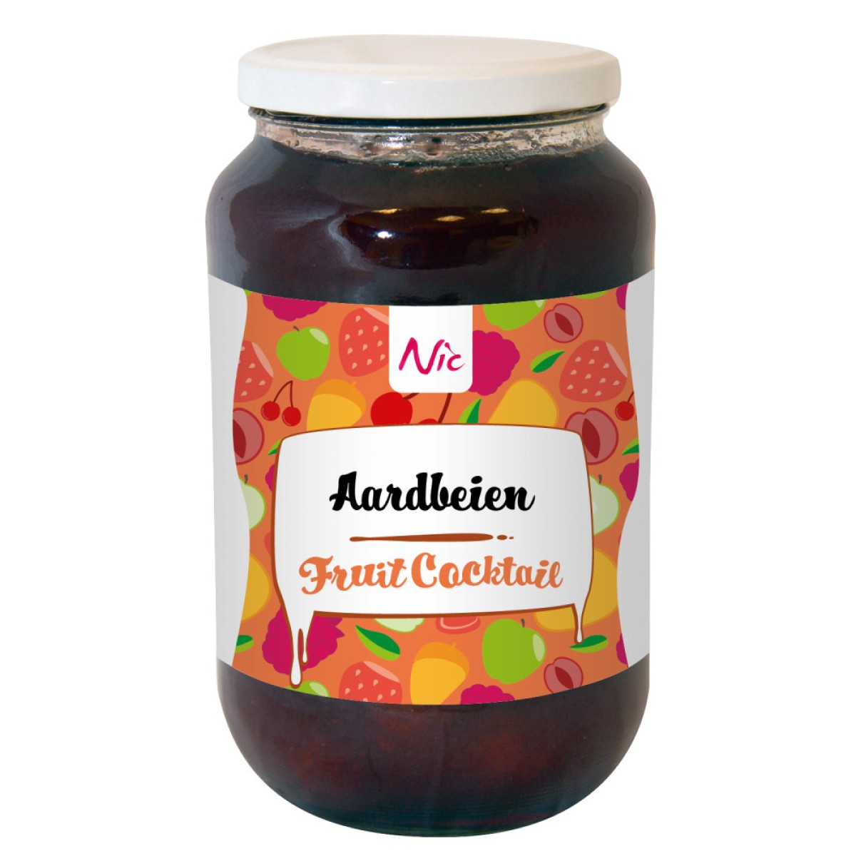 Nic Fruitcocktail Aardbeien 1,15kg