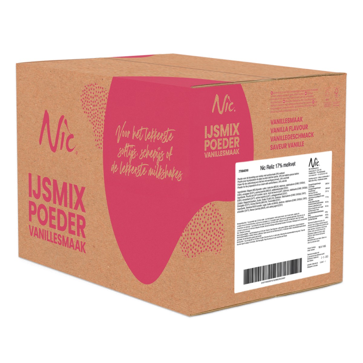 Nic IJsmix Poeder Reliz 17% 14 x 1kg
